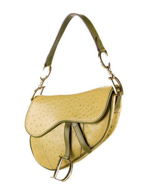 Mini Saddle ostrich bag .